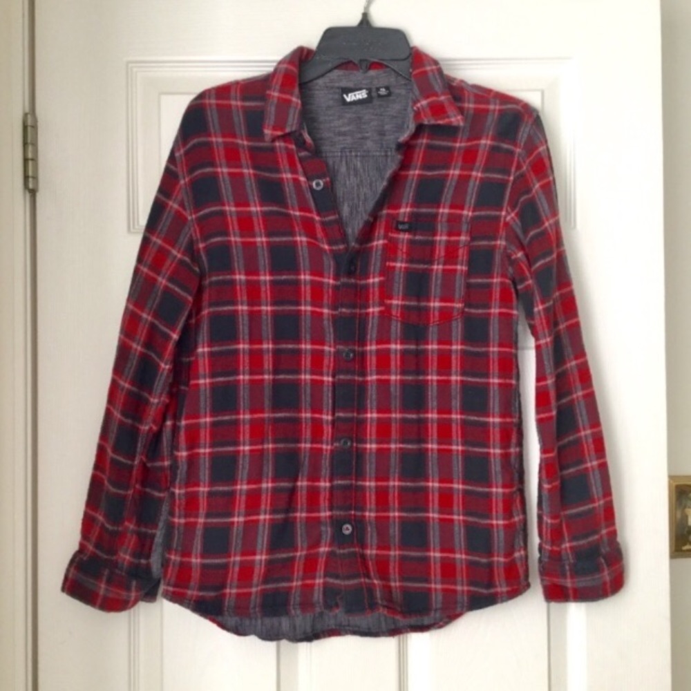 Red Vans Flannel